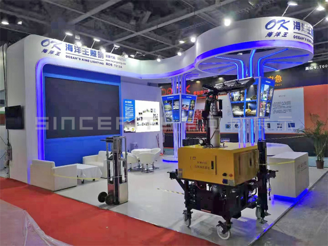 海洋王照明廣州應博會展臺設計現場圖 海洋王照明廣州應博會展臺設計現場圖