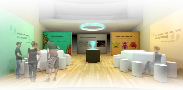 宇宙藝術(shù)主題展廳概念設(shè)計方案