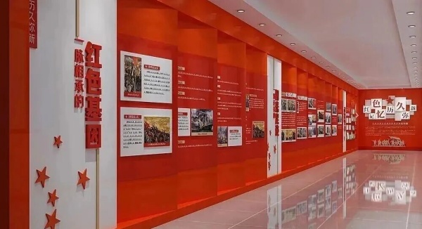 展廳設(shè)計(jì)空間設(shè)計(jì)的 “紅色 +”